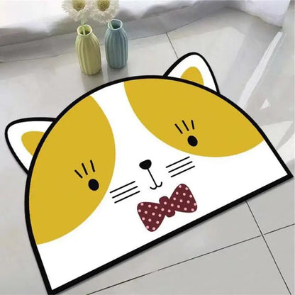 Super Absorbent Cartoon Bath Mat Anti-skid Bath Rug Instant Drying Floor Carpet Home Shower Proof Anti-Slip Bathroom Foot Mat