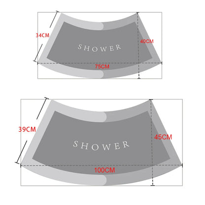 Super Absorbent Curved Bathroom Quick Drying Floor Mat Easy To Clean Door Mat Non-slip Entrance Bath Bedroom Carpet