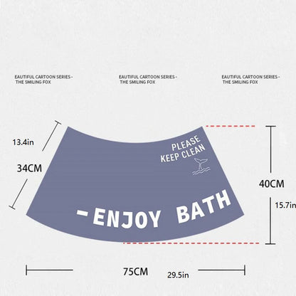 Super Absorbent Curved Bathroom Quick Drying Floor Mat Easy To Clean Door Mat Non-slip Entrance Bath Bedroom Carpet