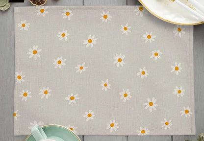Tropical Plant Leaf Print Dining mat 32x45cm Linen Placemat Eucalyptus leaves Rose Flower Plant Drinking Cup Coaster Mats & Pads