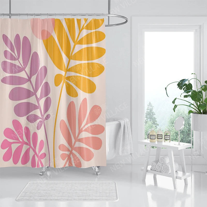 Waterproof fabric shower curtain Bathroom curtain accessories 180x200 Bath curtain for shower 240*200 nordic boho decor 240x200