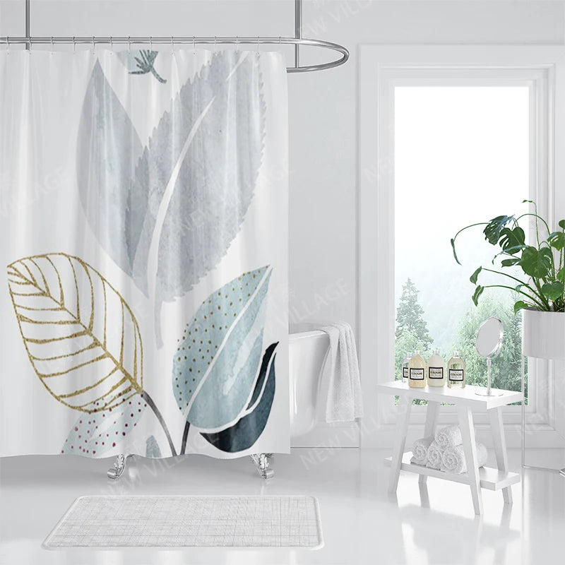 Waterproof fabric shower curtain Bathroom curtain accessories 180x200 Bath curtain for shower 240*200 nordic boho decor 240x200