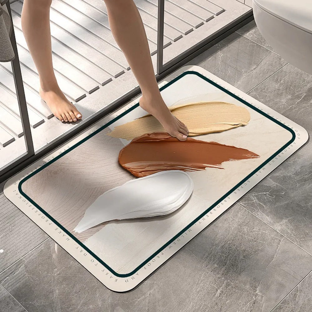 Super Absorbent Bath Mat Quick-Drying Mat Diatom Mud Shower Non-slip Bath Mat Kitchen Entrance Bathroom Modern Rug Home Decor