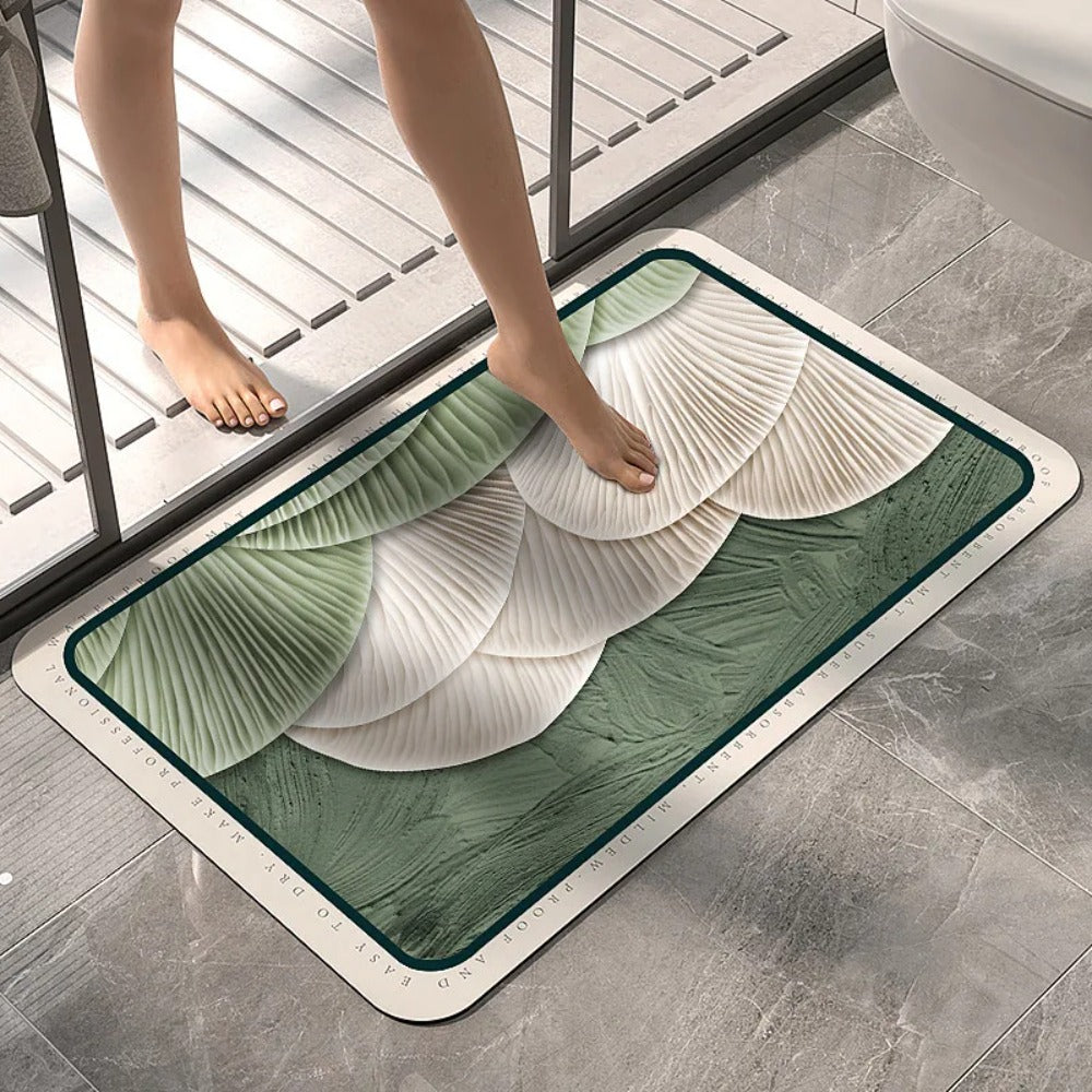Super Absorbent Bath Mat Quick-Drying Mat Diatom Mud Shower Non-slip Bath Mat Kitchen Entrance Bathroom Modern Rug Home Decor