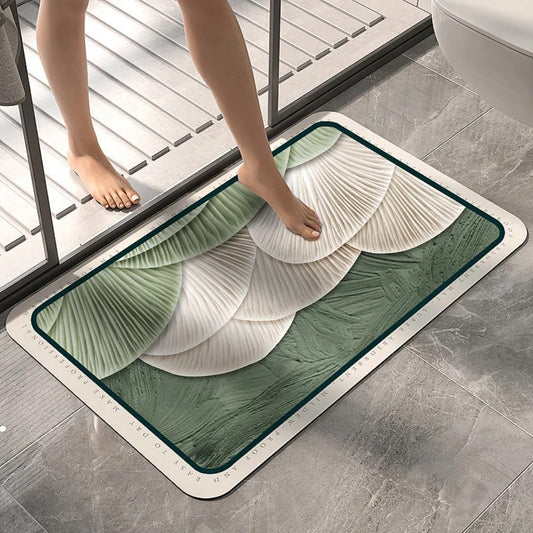 Super Absorbent Bath Mat Quick-Drying Mat Diatom Mud Shower Non-slip Bath Mat Kitchen Entrance Bathroom Modern Rug Home Decor