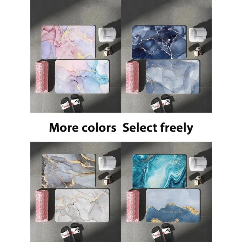 Luxury Diatom Mud Bath Mat Super Absorbent Bathroom Carpet Waterproof Toilet Foot Mats Non-slip Shower Rug Pad Entrance Doormat