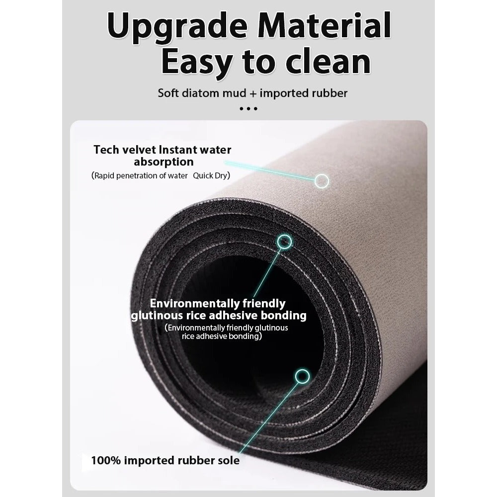 Luxury Nordic Diotomite Bath Mats Bathroom Carpet Anti Slip Super Absorbent Floor Foot Mat Quick Dry Shower Toilet Rugs