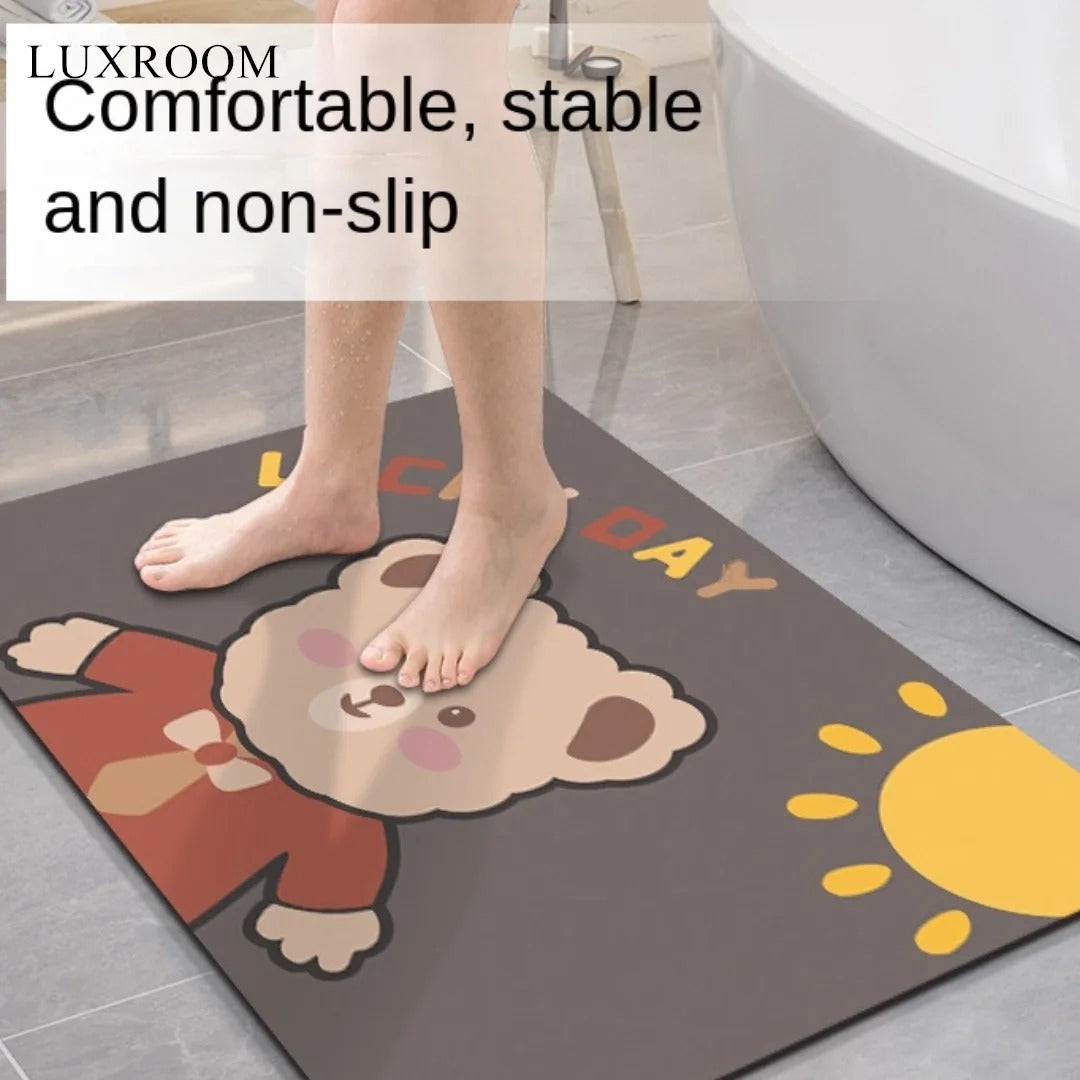 Diatom Mud Cushion Absorbent Pad Bathroom Floor Mat Diatomite Non-slip Quick-drying Bathroom Foot Pad Kitchen Toilet Carpet