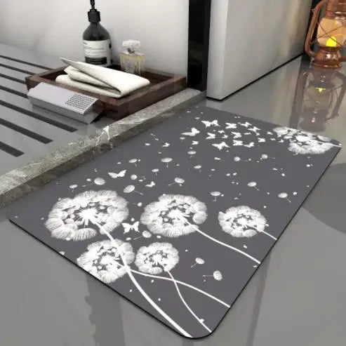 new 2023 soft mat diatom ooze water absorption drier mat toilet door mat diatomite non-slip MATS bathroom sanitary toilets