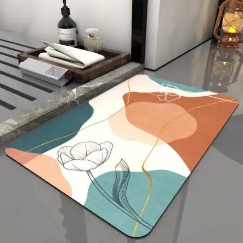 new 2023 soft mat diatom ooze water absorption drier mat toilet door mat diatomite non-slip MATS bathroom sanitary toilets