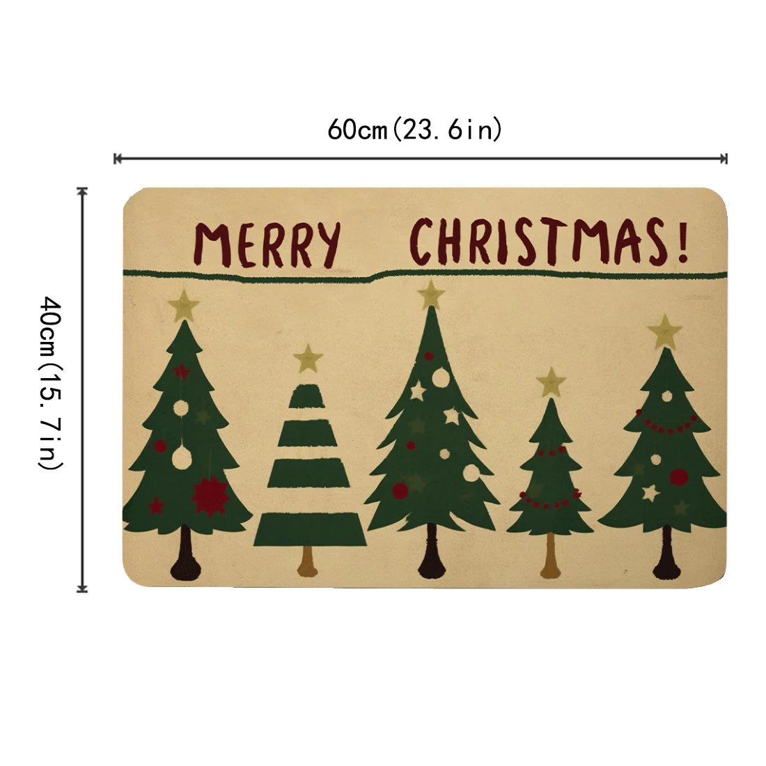 60x40cm Christmas Series Anti Slip Diatomaceous Mud Bathroom Mat Anti Slip High Water Absorbent Carpet Christmas Holiday Gifts