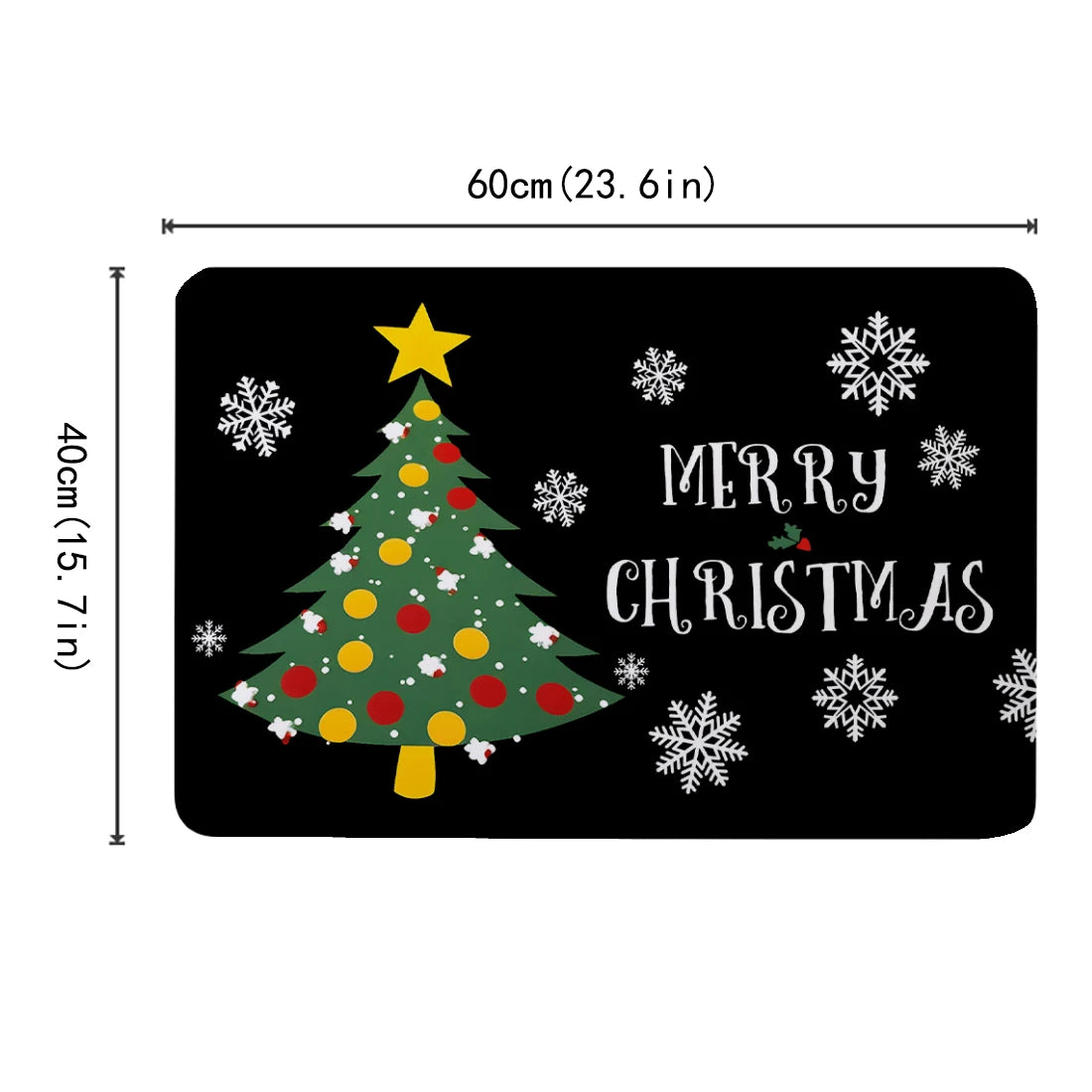 60x40cm Christmas Series Anti Slip Diatomaceous Mud Bathroom Mat Anti Slip High Water Absorbent Carpet Christmas Holiday Gifts