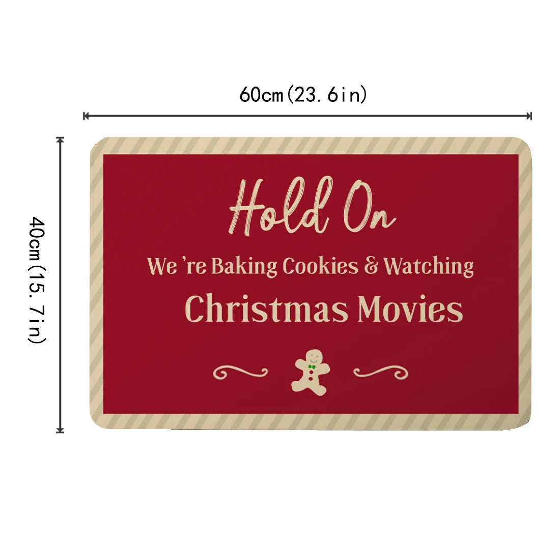 60x40cm Christmas Series Anti Slip Diatomaceous Mud Bathroom Mat Anti Slip High Water Absorbent Carpet Christmas Holiday Gifts