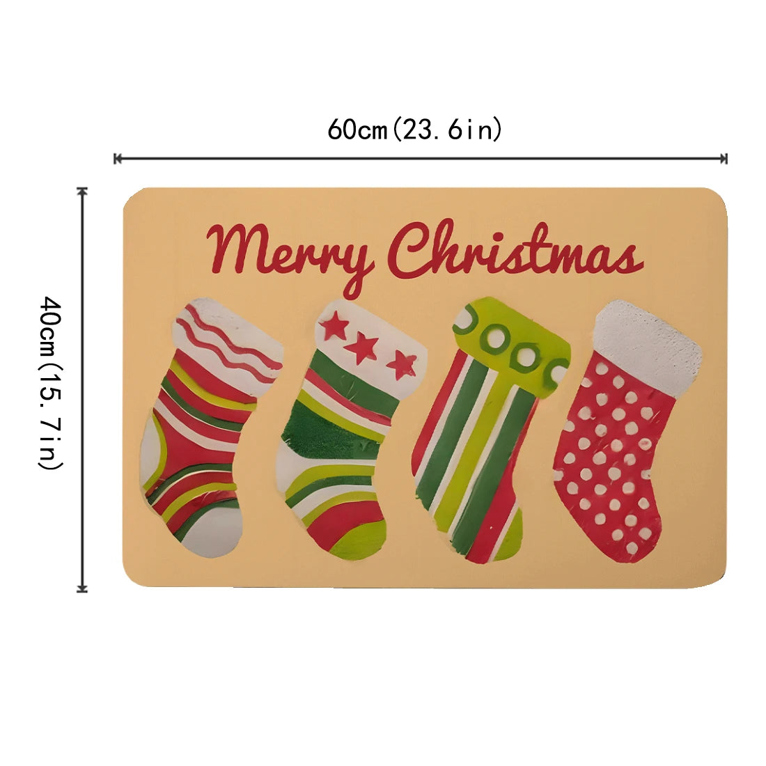 60x40cm Christmas Series Anti Slip Diatomaceous Mud Bathroom Mat Anti Slip High Water Absorbent Carpet Christmas Holiday Gifts
