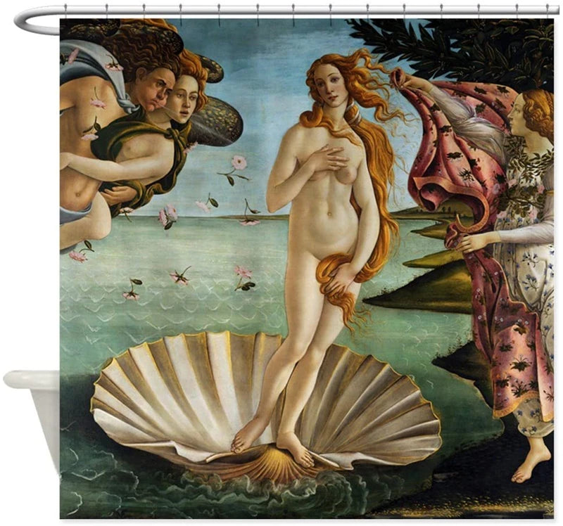 The Garden of Earthly Delights Shower Curtain for Bathroom Art Bath Curtain By Hieronymus Bosch Polyester Fabric Shower Curtain